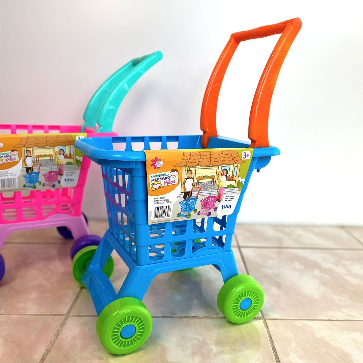 Kit Brinquedo Infantil Mercadinho Carrinho De Compras Barbie Chef