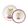Kit Prato e Tigela Infantil Milky - Resistente, Seguro para Micro-ondas e Lava-louças - 5
