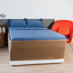 Saia Cama Box Bege - 3