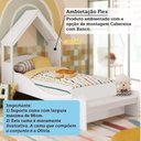 Ver imagem 7 de Quarto Infantil com Cama Mesa Casinha e Banco Olívia 100% MDF Espresso Móveis Branco/Brilho
