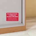 Ver imagem 3 de Guarda Roupa Casal 100% Mdf 3 Portas Elos com Espelho e Pés Amêndoa/off White