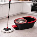 Ver imagem 3 de Mop Balde 13 Litro Turbo 360 com Pedal e Esfregão Cesto Inox