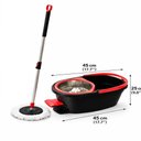 Ver imagem 7 de Mop Balde 13 Litro Turbo 360 com Pedal e Esfregão Cesto Inox