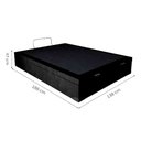 Ver imagem 3 de Base para Cama Box Casal Martin Premium com Baú Suede (47x138x188) Preta