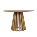 Ver imagem 1 de Mesa de Centro Decorativa Madeira Base Ripada Moderna Waw Design