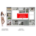 Ver imagem 6 de Armário de Cozinha Completa 330cm Branco/Cinza Agata Madesa 02