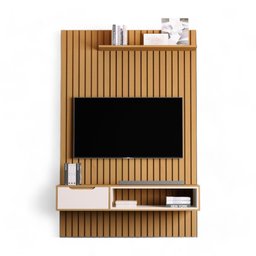 Home para Tvs 60" Tucumã Ripado 1.4 Nature Jb Móveis - 2 Home para Tvs 60" Tucumã Ripado 1.4 Nature Jb Móveis - 2