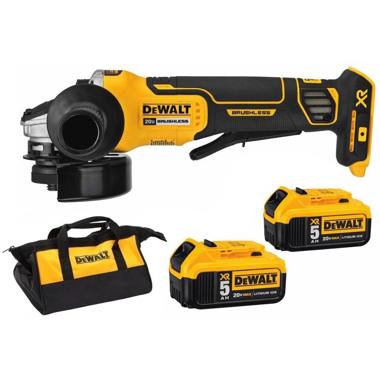 Esmerilhadeira Bateria 20v 4.1/2 2 Baterias e Bolsa Dcg413p2 Dewalt Esmerilhadeira Bateria 20v 4.1/2 2 Baterias e Bolsa Dcg413p2 Dewalt