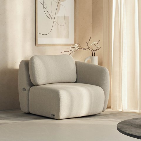 Sofá Modular 80cm com Braço Direito Orla CabeCasa MadeiraOriginals