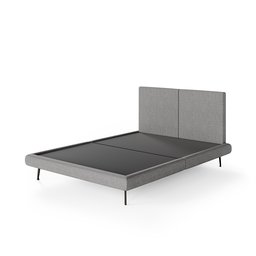 Cama King Casal Amsterdã Linho com Cabeceira Moderna Com Pé Eucalipto - 2