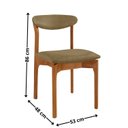 Ver imagem 2 de Kit 2 Cadeiras para Sala de Jantar Monaco Madeira Maciça
