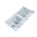 Ver imagem 1 de Tanque Duplo Quadrado Mármore Sintético Decoralita