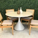 Ver imagem 2 de Mesa de Jantar Cone Lamp Redonda Laca - 120cm