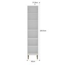 Ver imagem 3 de Armário Paneleiro Mademovel 45cm 2 Portas Provençal Branco