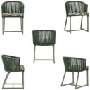 Ver imagem 5 de Mesa com 4 Cadeiras e Noronha Estofado 6 Trama Original Verde