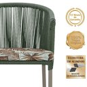 Ver imagem 3 de Mesa com 4 Cadeiras e Noronha Estofado 6 Trama Original Verde