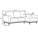 Ver imagem 2 de Sofá Kayrós 200cm 3 Lugares Chaise Esquerdo D05 Linho Bege