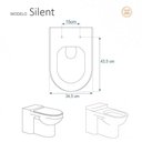 Ver imagem 3 de Assento Sanitario Decorado Borboleta Silent para Vaso Hervy