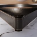 Ver imagem 6 de Espelho Redondo Alça em Couro Sintético Preto Aqua Mais