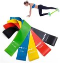 Ver imagem 1 de Importado Kit 5 Fitas Elásticas Musculação Fisioterapia Exercício