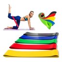 Ver imagem 4 de Importado Kit 5 Fitas Elásticas Musculação Fisioterapia Exercício