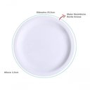 Ver imagem 3 de Kit 12 Pratos de Mesa Porcelana Iguaçu Almoço Jantar 740 a 750 Gramas - Germer