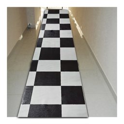 Passadeira em Manta Vinilico Similar Laminado 0,50x3,00 Xadrez - 4