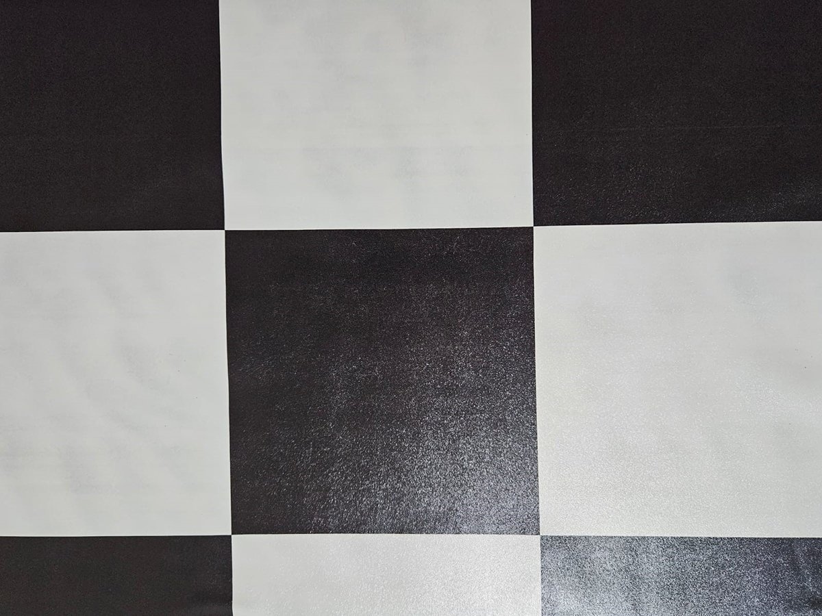 Passadeira em Manta Vinilico Similar Laminado 0,50x3,00 Xadrez - 5