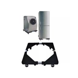 Suporte Rodízio Multifuncional Geladeira Maquina de Lavar Lava e Seca Ajustável Universal - 2