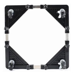 Suporte Rodízio Multifuncional Geladeira Maquina de Lavar Lava e Seca Ajustável Universal - 1