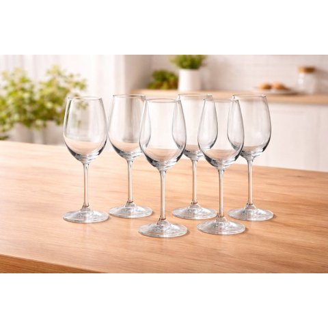 Jogo 6 Taças de Cristal Sofisticado 440ml