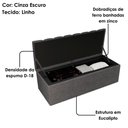 Ver imagem 5 de Cabeceira e Recamier Bau Queen 160 Cm Dalia Linho Cinza Escuro Artte