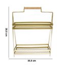 Ver imagem 2 de Prateleira Multiuso Estilo Industrial Armada Dourado 30,5 Cm F04 - D'Rossi