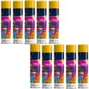 Ver imagem 1 de Tinta Spray 400ml Amarelo Uso Geral em Aço Ferro Gesso Couro Cerâmica | Universo | Kit 10 Un