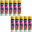 Ver imagem 2 de Tinta Spray 400ml Amarelo Uso Geral em Aço Ferro Gesso Couro Cerâmica | Universo | Kit 10 Un