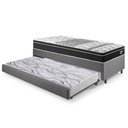 Ver imagem 1 de Bicama Box Solteiro Linho 88x188x28 Cm com Colchão Gransleep Molas Verticoil