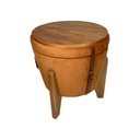 Ver imagem 2 de Puff Decorativo Baú e Mesa de Centro Flex Veludo Cobre