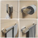 Ver imagem 2 de Kit Acessórios para Banheiro Conjunto 5pçs Aço Inox 304