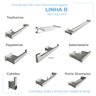 Kit Acessórios para Banheiro Conjunto 5pçs Aço Inox 304 - 5