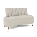 Ver imagem 1 de Sofá 2 Lugares Living 135cm Pé Palito Maraú Bouclê Bege K01 - D'Rossi