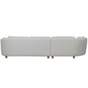Ver mais imagens de Sofá 05 Lugares 330cm Arizona com Chaise Direito Bouclé Cinza Claro - Nexta Casa