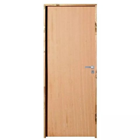 Porta de Madeira Semi-oca Padrão Angelim Lisa Bat11 Cm Eco Fech Modena Externa 210x 62 Lado Esquerdo