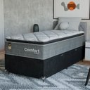 Ver imagem 7 de Cama Box Baú Solteiro + Colchão Comfort Class Pillow Top Cinza/suede Preto