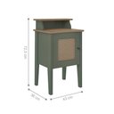Ver imagem 2 de Mesa de Apoio Ponto Nobre Retangular MDF 43cm Menta Carvalho