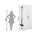 Ver imagem 6 de Armário Multiuso 2 Portas 4 Prateleiras Jade Moval Branco