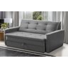 Sofá Cama Jade 1,36m Suede Cinza Adonai Estofados - 1