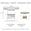 Ver imagem 4 de Armário de Cozinha Compacta 4 peças MP3697.964 Veneza Branco