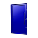 Ver imagem 1 de Porta Pivotante Alumínio Lambril c/Puxador Dir. Elite Azul 240x120 Brimak