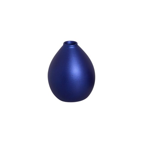 Vasinho de Mesa Decorativo de Cerâmica Pequeno Oasis Azul Royal Ocean 12x9 cm