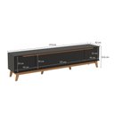 Ver imagem 3 de Rack Kappesberg 3 Portas Preto Fosco 218 Cm